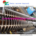 Kerucut Twin Screw barel untuk daur ulang plastik dan Pelletizing Line